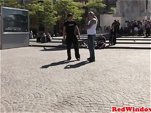 goth dutch hooker riding tourist fuck-stick