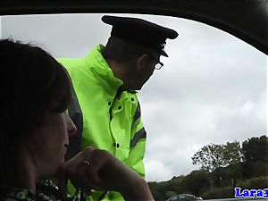 Caught wanking mature smashes patrol cop